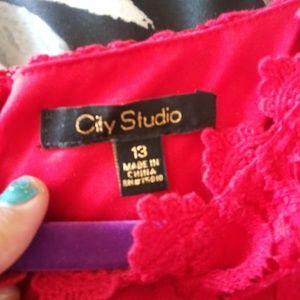 City Studio Dresses - City Studio Red Lace Dress City Studio Dresses - City Studio Red Lace Dress